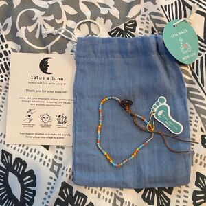 Lotus and Luna Multicolor Beaded Anklet new